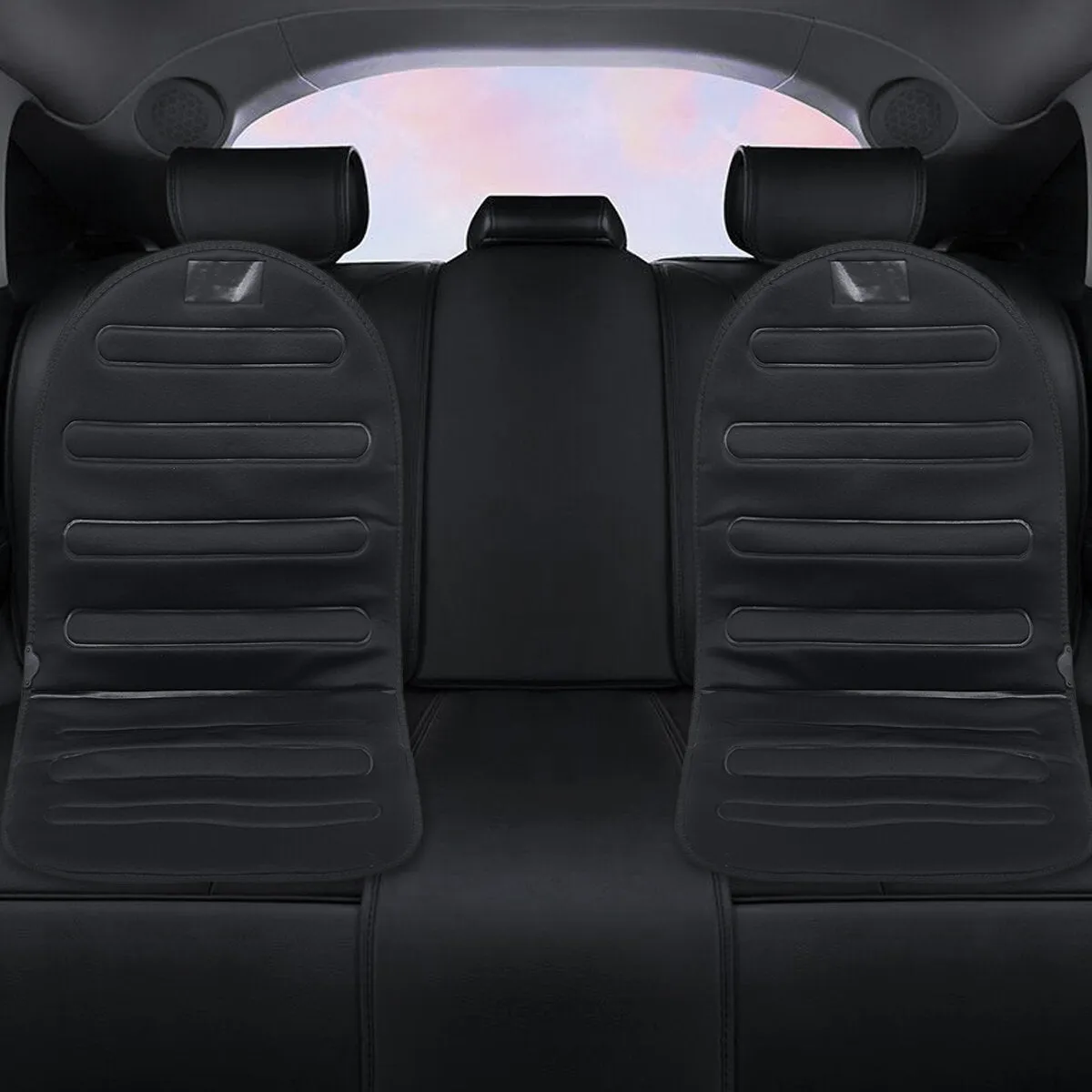 12V Universal Heating Car Seat Cushion Covers  Heater Warm Heated Winter Black