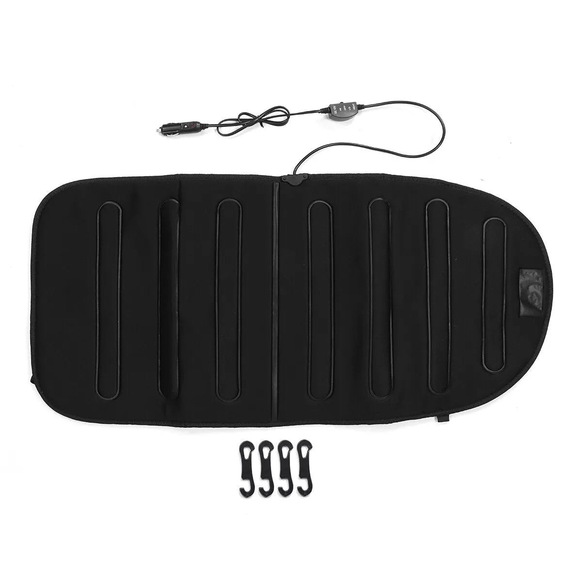 12V Universal Heating Car Seat Cushion Covers  Heater Warm Heated Winter Black
