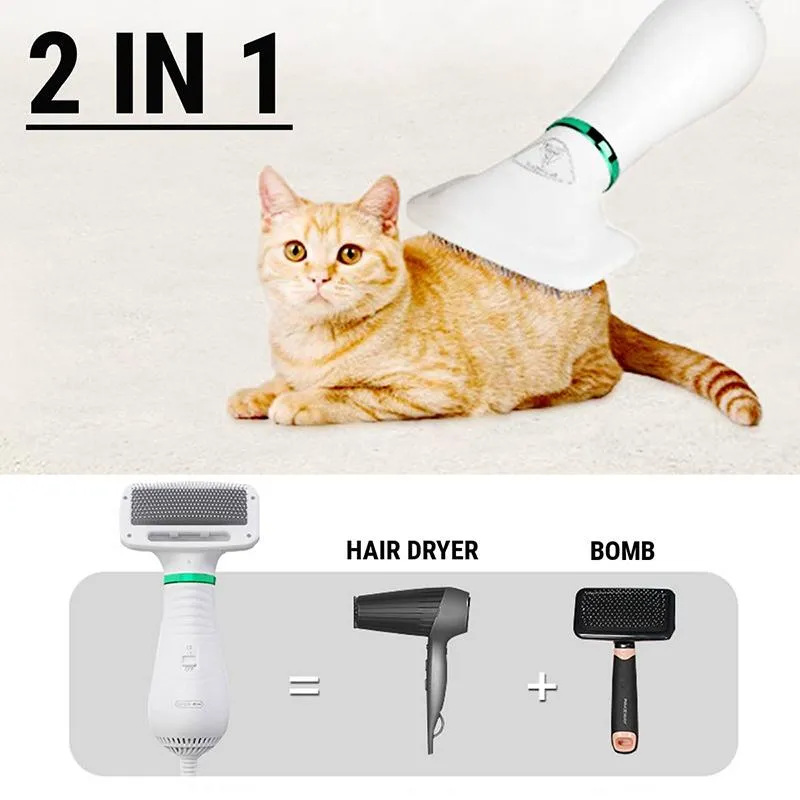 2 in 1 Multi-Functional Grooming Brush Comb Hand Held Dog Dryer