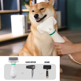 2 in 1 Multi-Functional Grooming Brush Comb Hand Held Dog Dryer