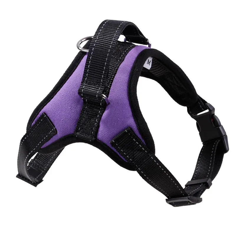 Adjustable Heavy Duty Nylon Dog Harness for All Sizes