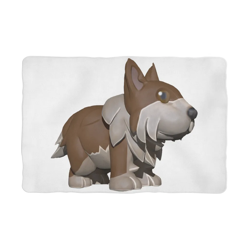Brown Dog Sublimation Pet Blanket