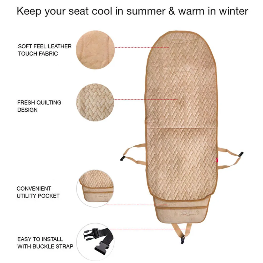 Caper CoolPad Full Car Seat Cushion Beige (For Driver)