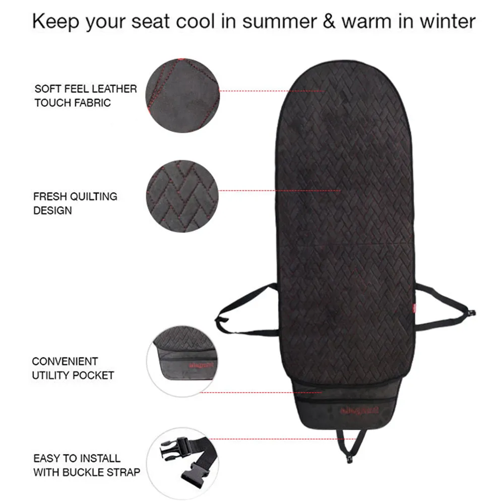 Caper CoolPad Full Car Seat Cushion Black and Red (For Driver)