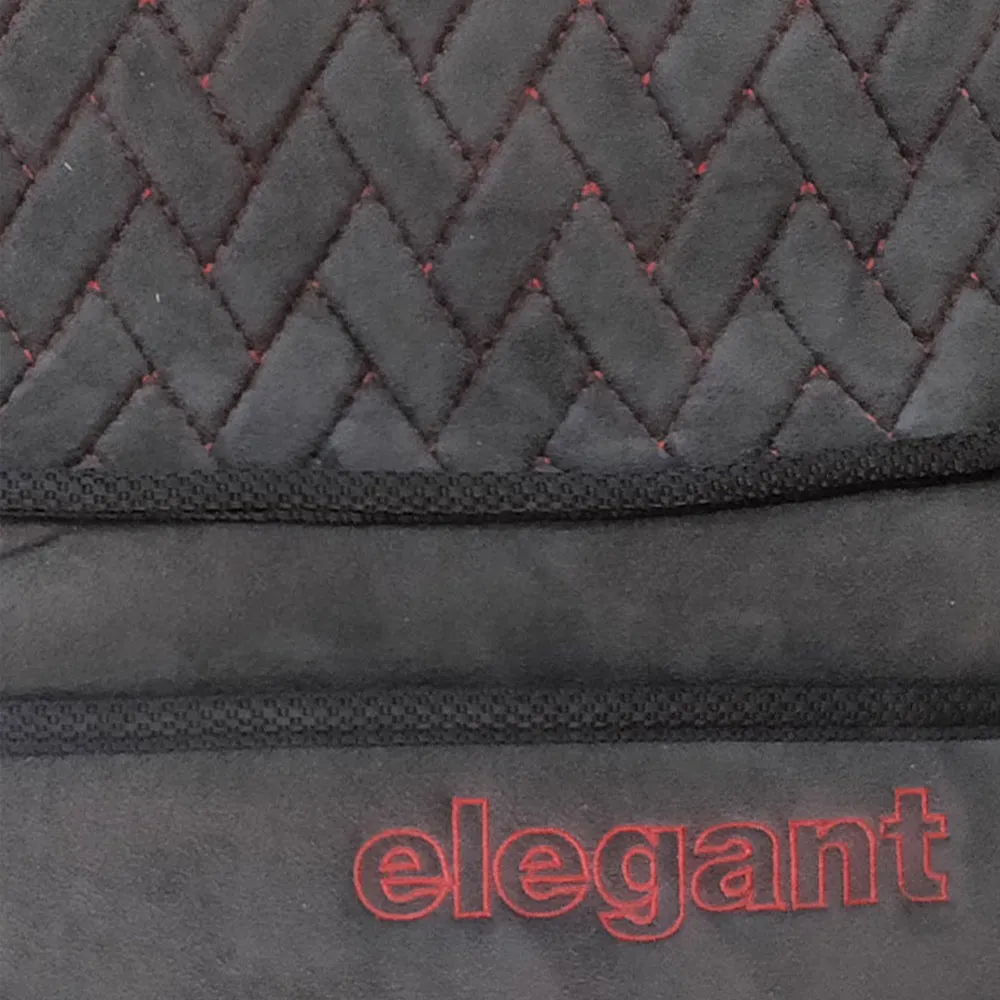 Caper CoolPad Full Car Seat Cushion Black and Red (For Driver)