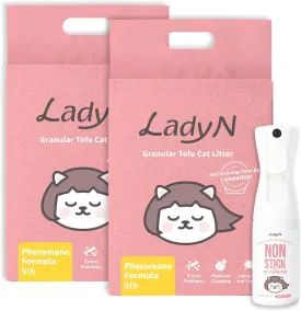 Cat Litter Box Optimizer Set  Attractant Tofu Litter & Non-Stick Spray for Automatic Boxes | Strong Clumping, Easy Cleanup
