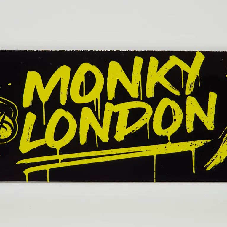 Cheeky Monky Yellow Slap Sticker