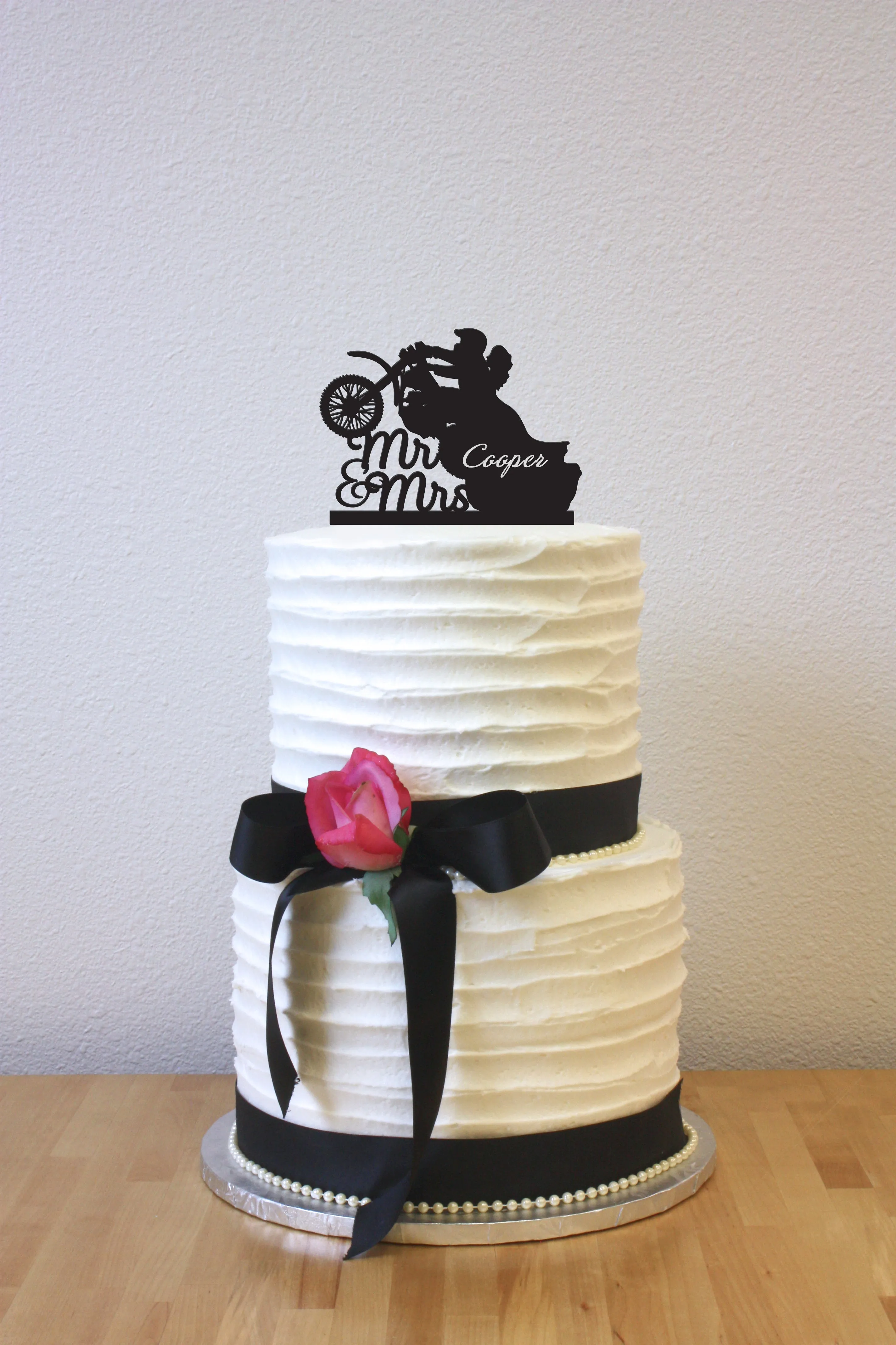 Dirt Bike - Bride Groom - Personalized (W030)