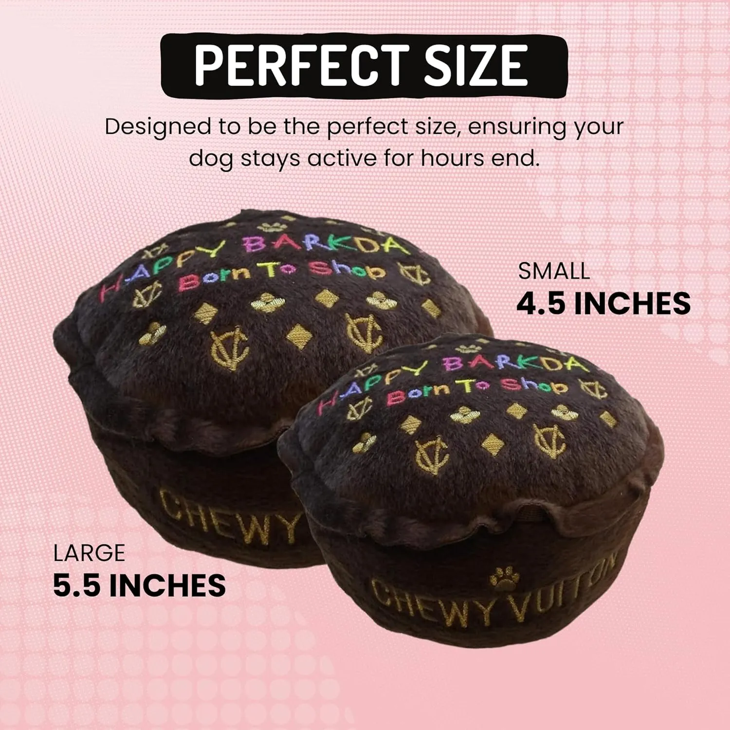 Dog Diggin Designs Runway Pup Collection | Unique Squeaky Parody Plush Dog Toys  Prt--Porter Dog Bones, Balls & More