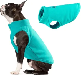 Dog Fleece Vest Jacket Pet Dogs Clothes Warm for Small Dogs Aqua S