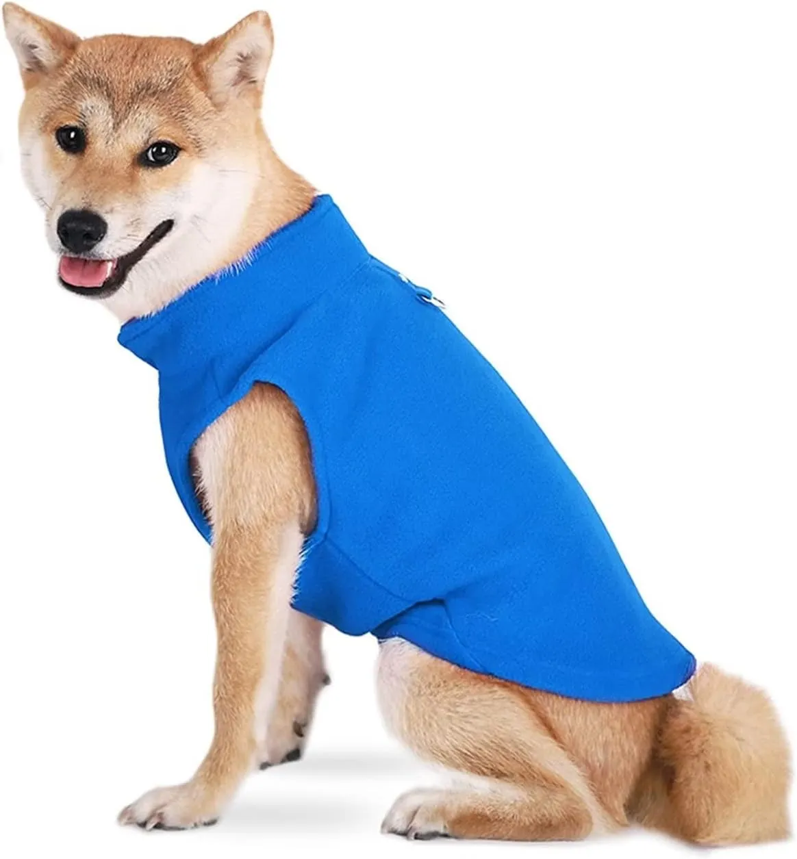 Dog Fleece Vest Jacket Pet Dogs Clothes Warm for Small Dogs Black S