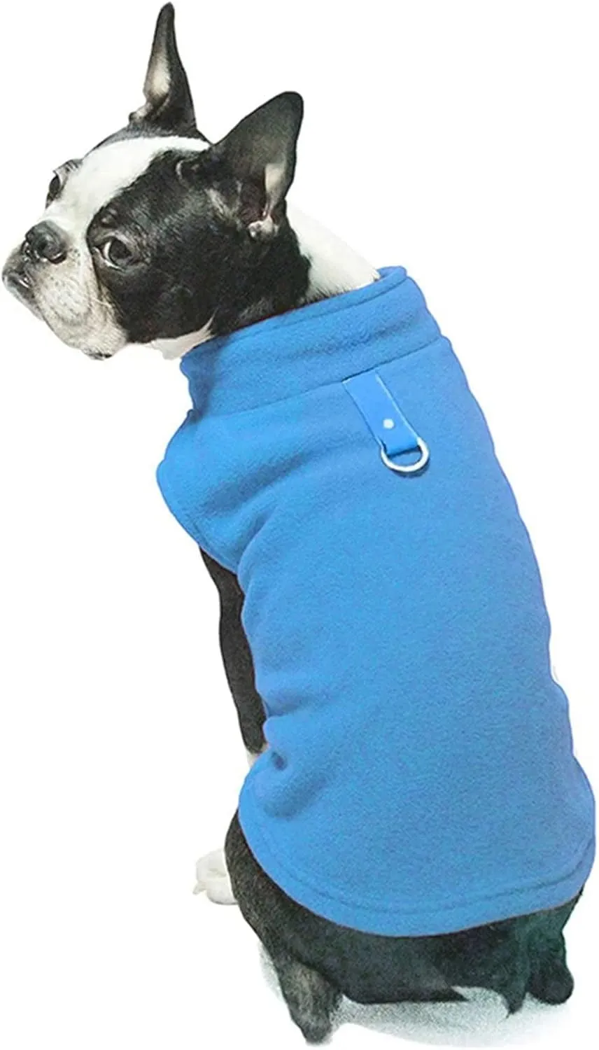 Dog Fleece Vest Jacket Pet Dogs Clothes Warm for Small Dogs Black S