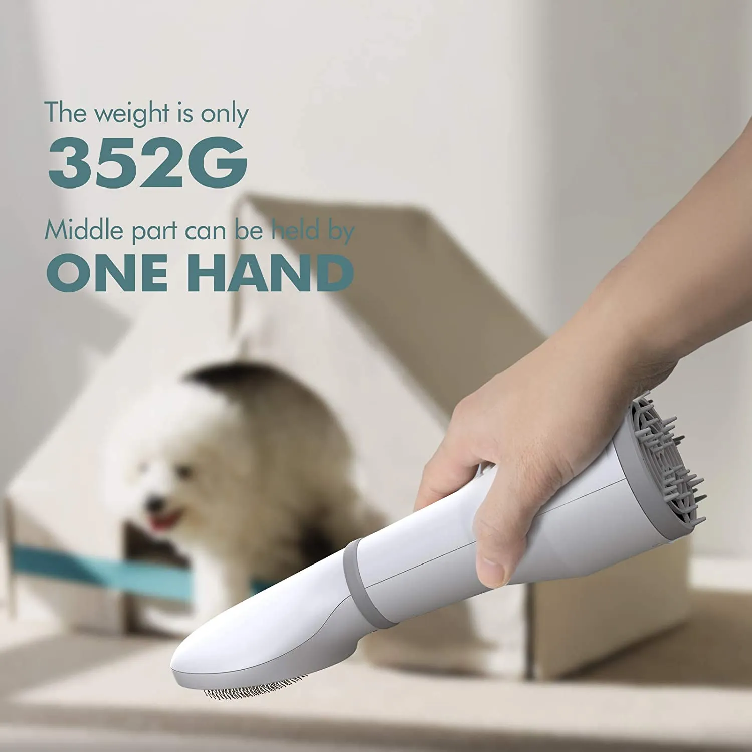 Dog Hair Dryer Brush Dog Blow Dryer with Slicker Brush