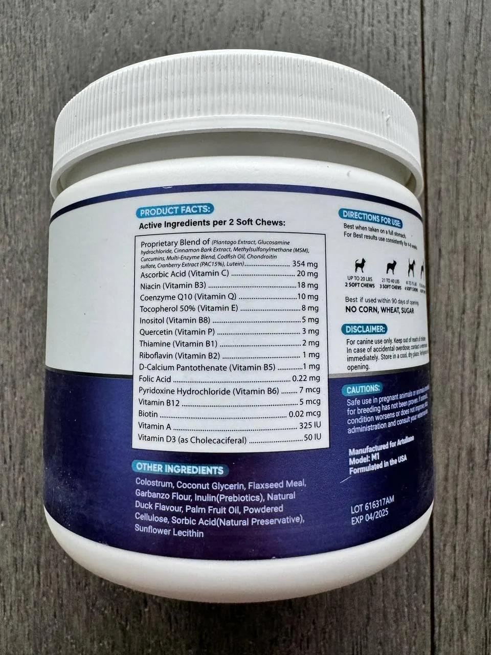 Dog Multivitamin Chewable with Glucosamine 20 in 1 - Dog Vitamins and Supplements - Senior & Puppy Multivitamin for Dogs - Pet Joint Support Health - Immunity, Mobility, Gut Skin - 120 Chews