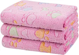 Dono 1 Pack 3 Dog Blankets for Small Dogs, Soft Fluffy Paw Print Pattern Fleece Pet Blanket Warm Sleep Mat, Puppy Kitten Blanket Doggy Mat for Dog Cat Kitten Doggy (30 * 20")