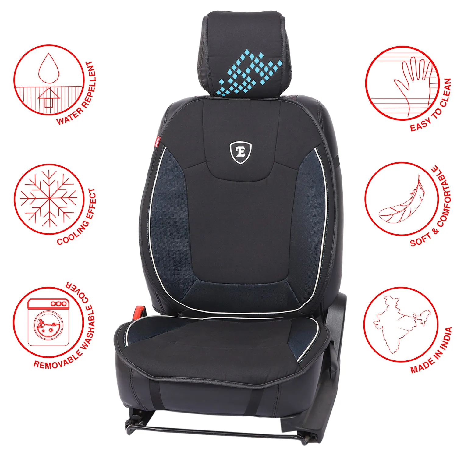 Elegant Diamond Coolpad Full Car Seat Cushions For Drivers