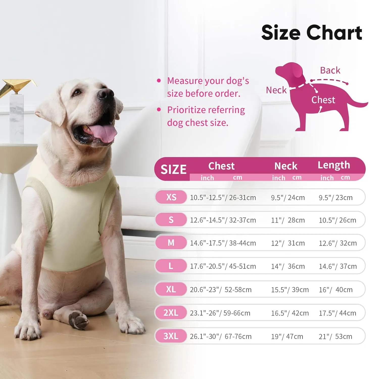 Fleece Lining Dog Hoodie with Harness Built in,Extra Warm Large Dog Jacket in Winter Doggie Coats with Hooded,Light Yellow XXXL