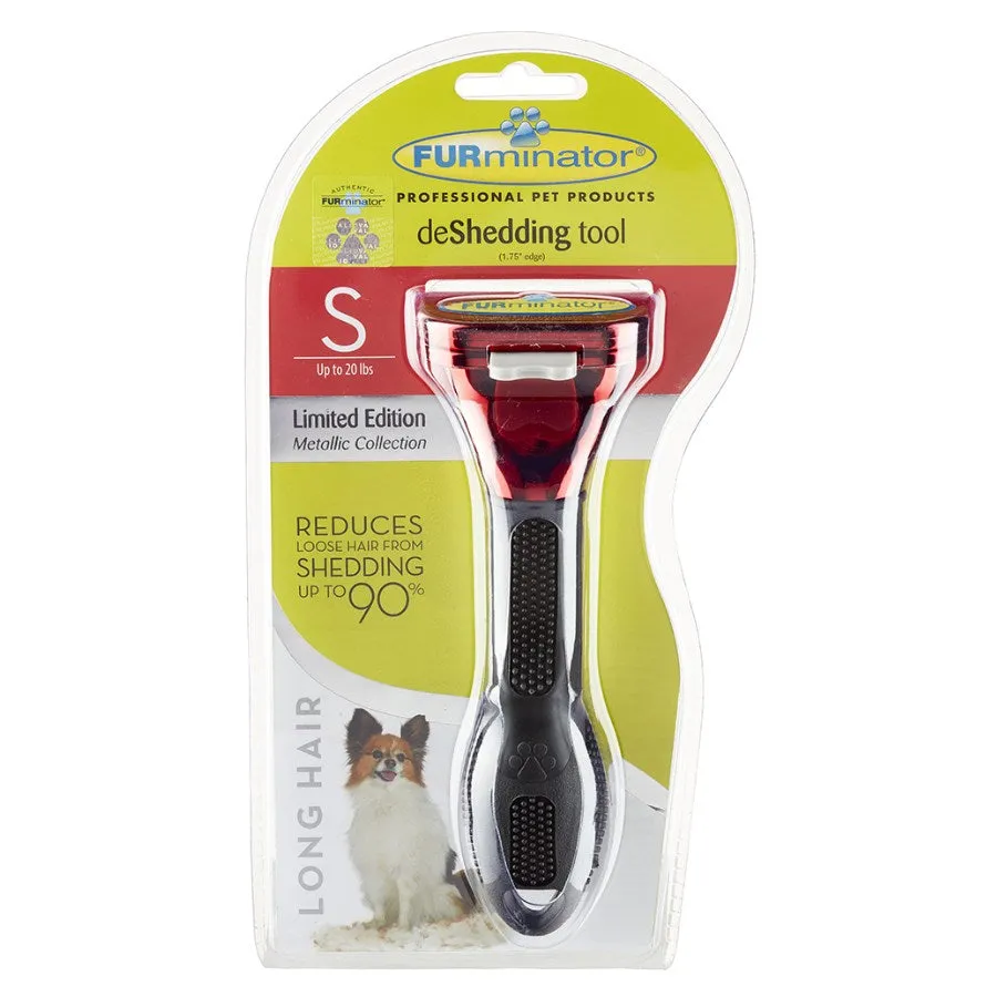 Furminator Metallic Deshedding Tool For Small Dogs