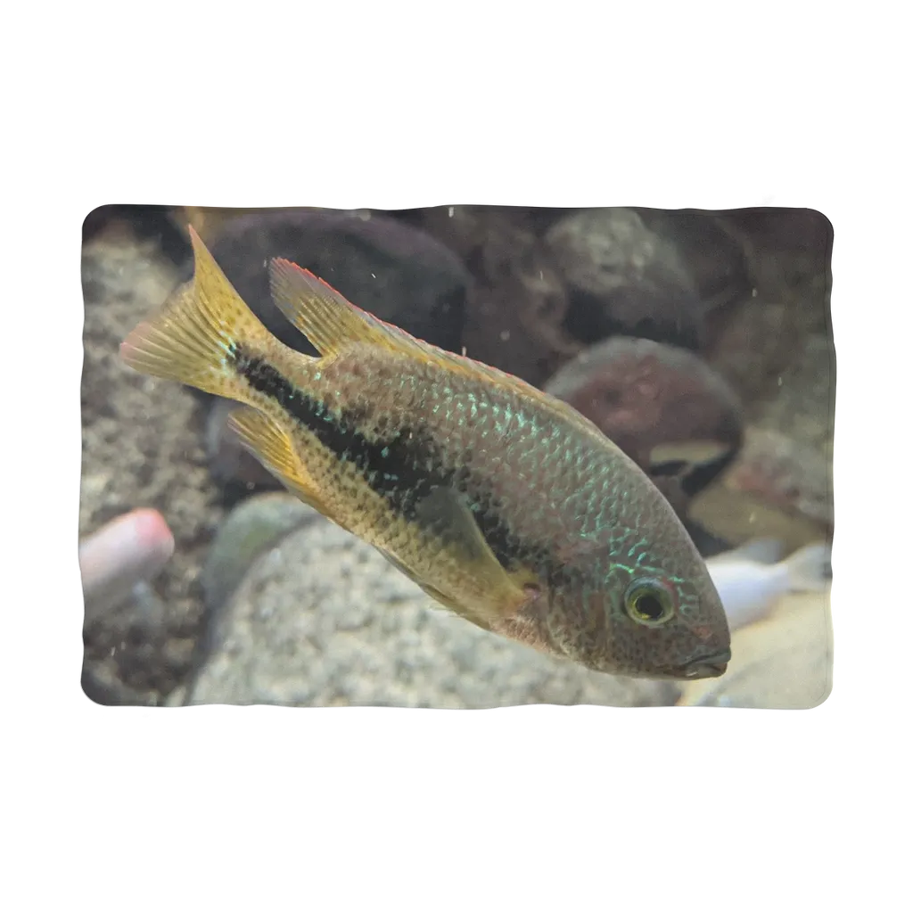 Green Orange Fish Sublimation Pet Blanket