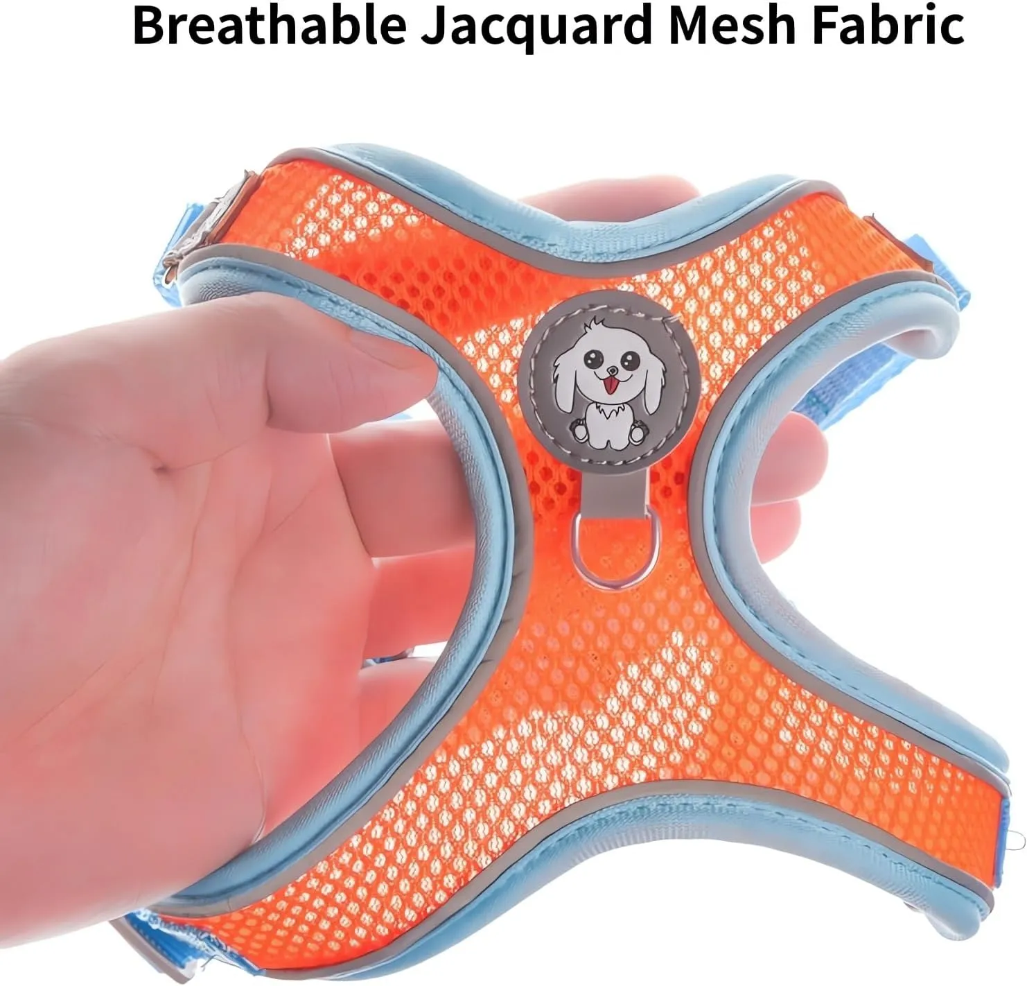 Harness Small Size Dog and Leash Set, Adjustable Reflective No Pull Step-in Dog Harness with Thickened Padded Vest for Extra-Small/Small Medium Large Dogs and Cats (Pink, S)