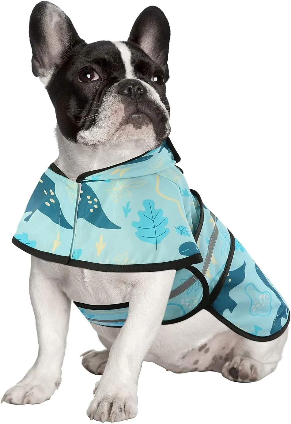 HDE Dog Raincoat Hooded Slicker Poncho for Small to X-Large Dogs and Puppies Dinosaurs - M