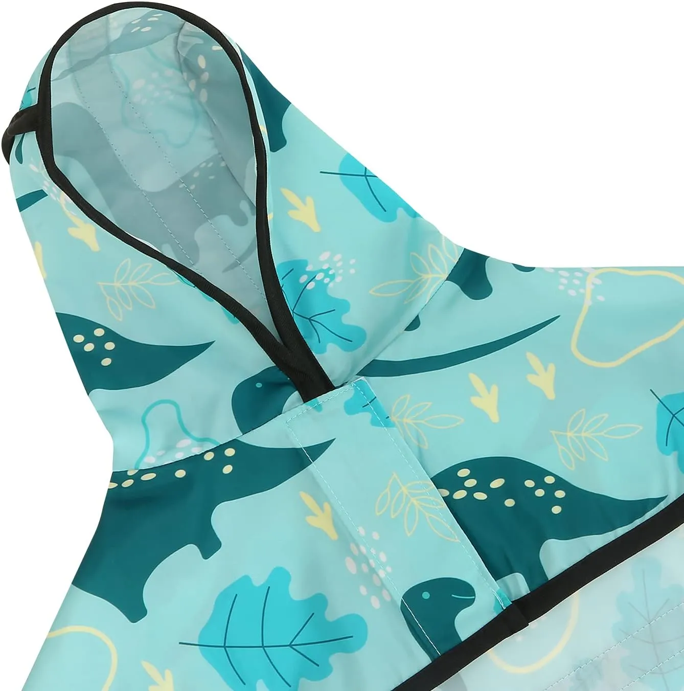 HDE Dog Raincoat Hooded Slicker Poncho for Small to X-Large Dogs and Puppies Dinosaurs - M