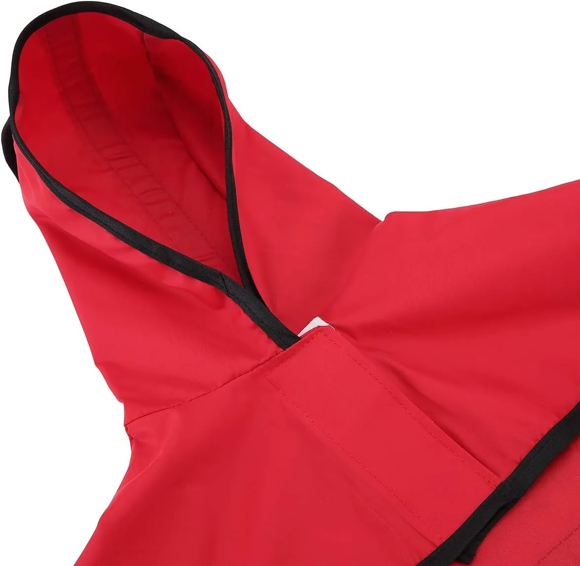 HDE Dog Raincoat Hooded Slicker Poncho for Small to X-Large Dogs and Puppies Red - S