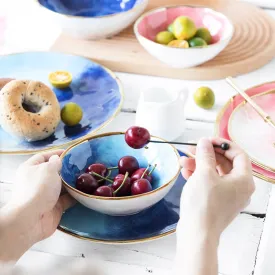 Household eating bowl ceramic soup bowl plate