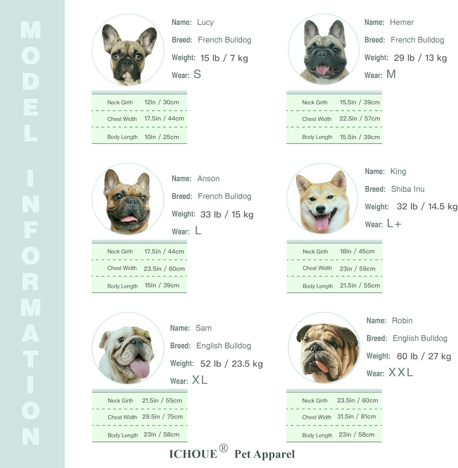 iChoue French Bulldog Frenchie Clothes Hoodies for Dogs Pug English Boston Terrier Bully Pitbull Corgi Sweatshirt Sweater Clothing - Green/Large Plus