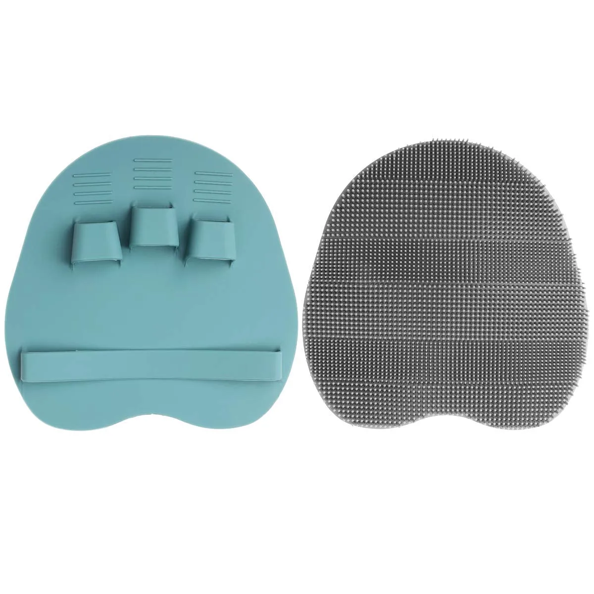INNERNEED Soft Silicone Body Scrubber Shower Cleansing Brush Exfoliating Glove, Massage Skin Care Tool, for Sensitive and All Kinds of Skin (Pack of 2)