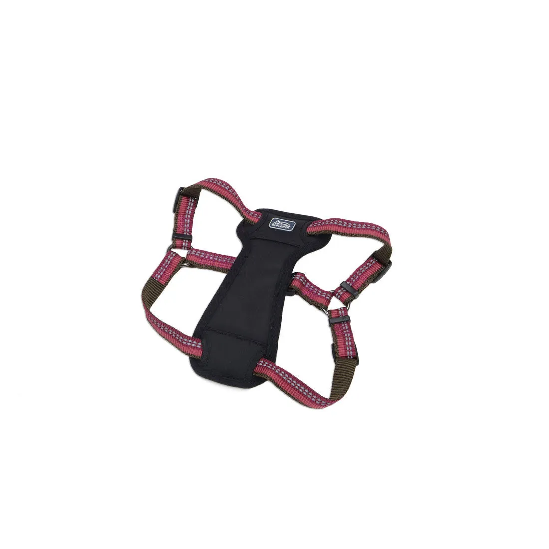 K9 Explorer® Reflective Adjustable Padded Dog Harness, Berry XS