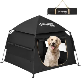 Kingcamp Portable Pet Dog House with Removable Cover, Lightweight Indoor and Outdoor Playpen Tent House Waterproof Dog Camping Tent Fordable Dog House with Carrying Bag, for Small, Medium, Large Pets