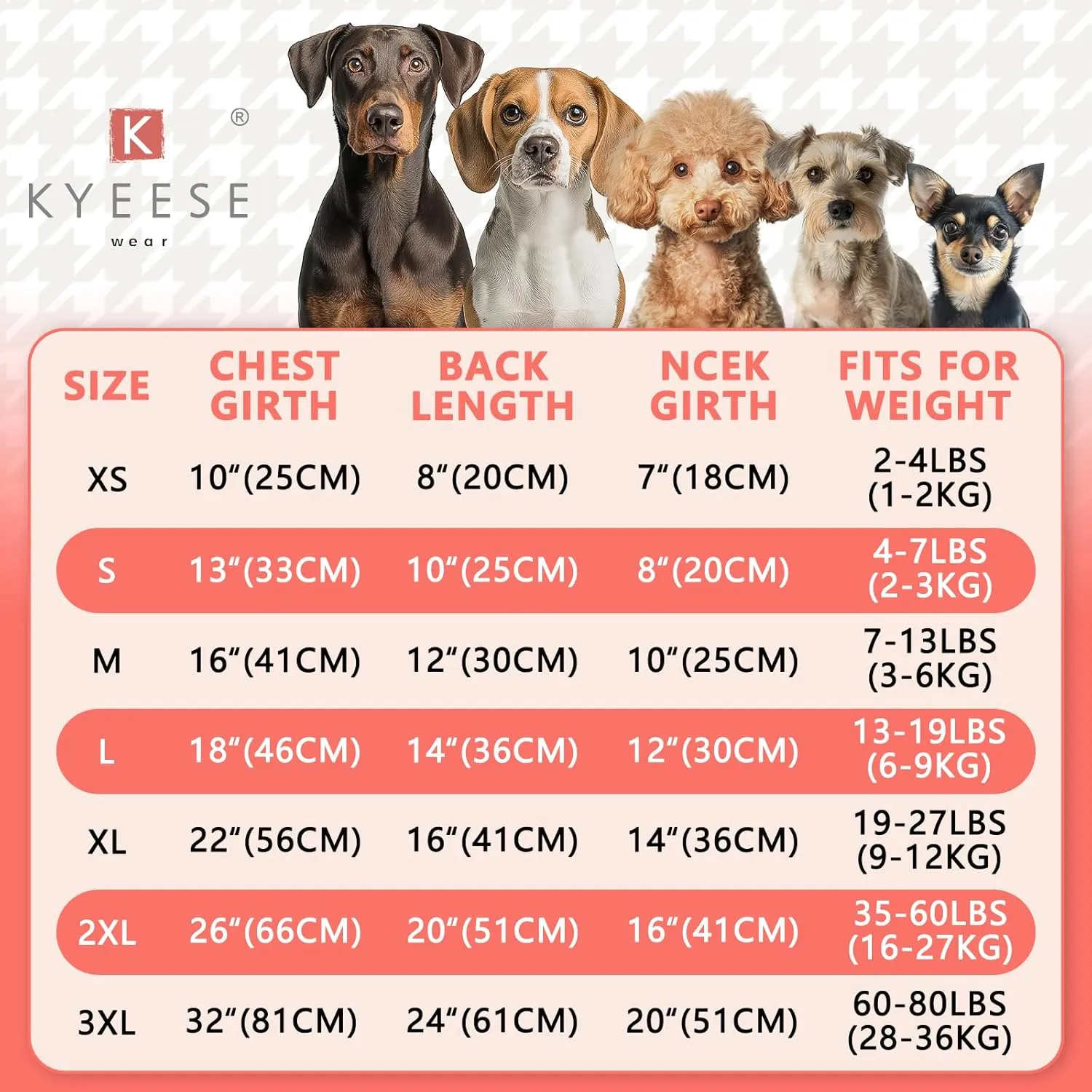 KYEESE Small Dog Sweater - Soft Turtleneck with Bowtie Buffalo Check Dog Clothes