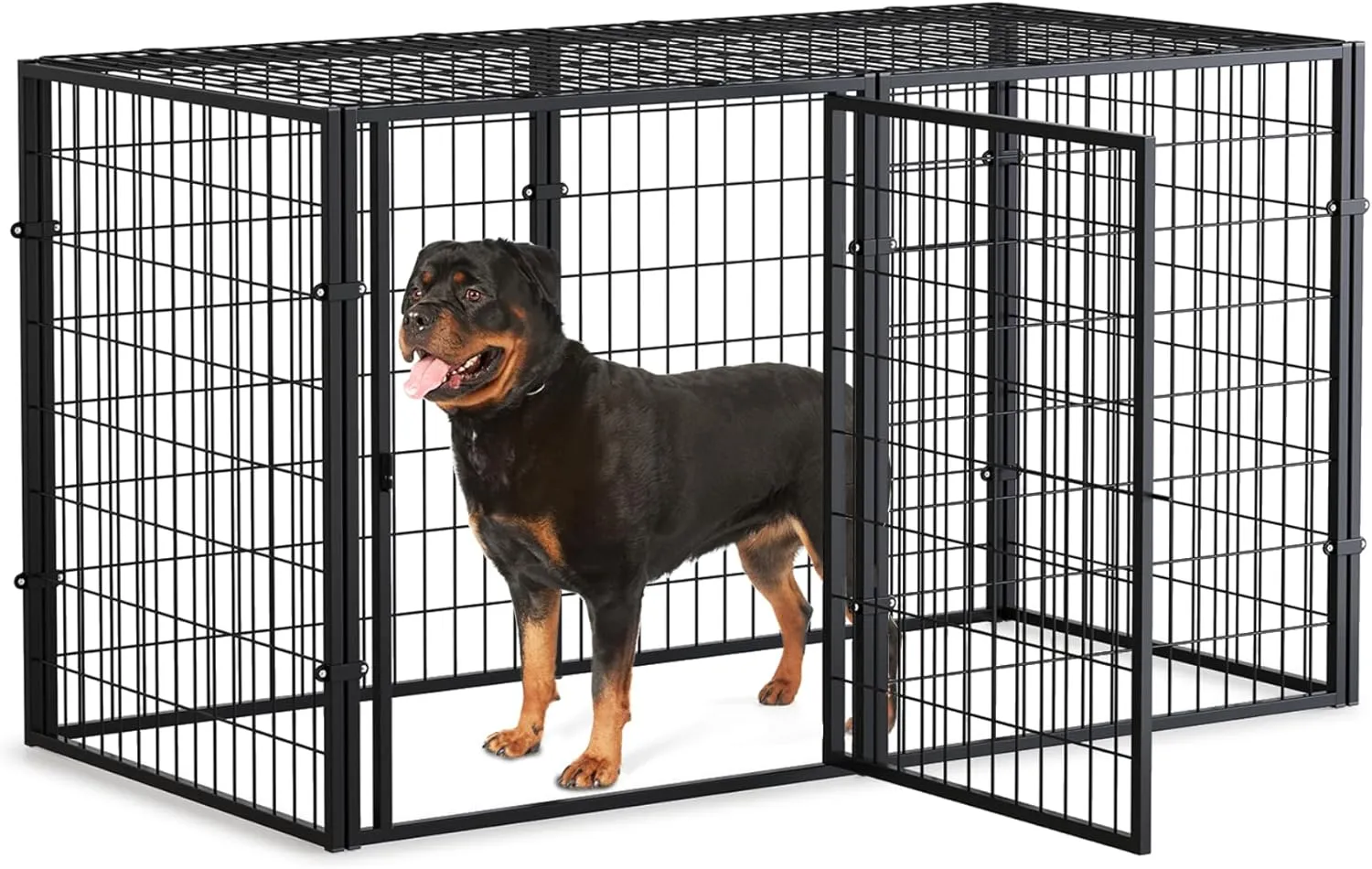 Large Dog Crate, Reinforced Upgraded Version, 40 Inch, Dog Crates for Medium Large Dogs, Big Cage, Dog Kennel, Puppy Playpen, Pet Cage, Pet Playpen, Indoor