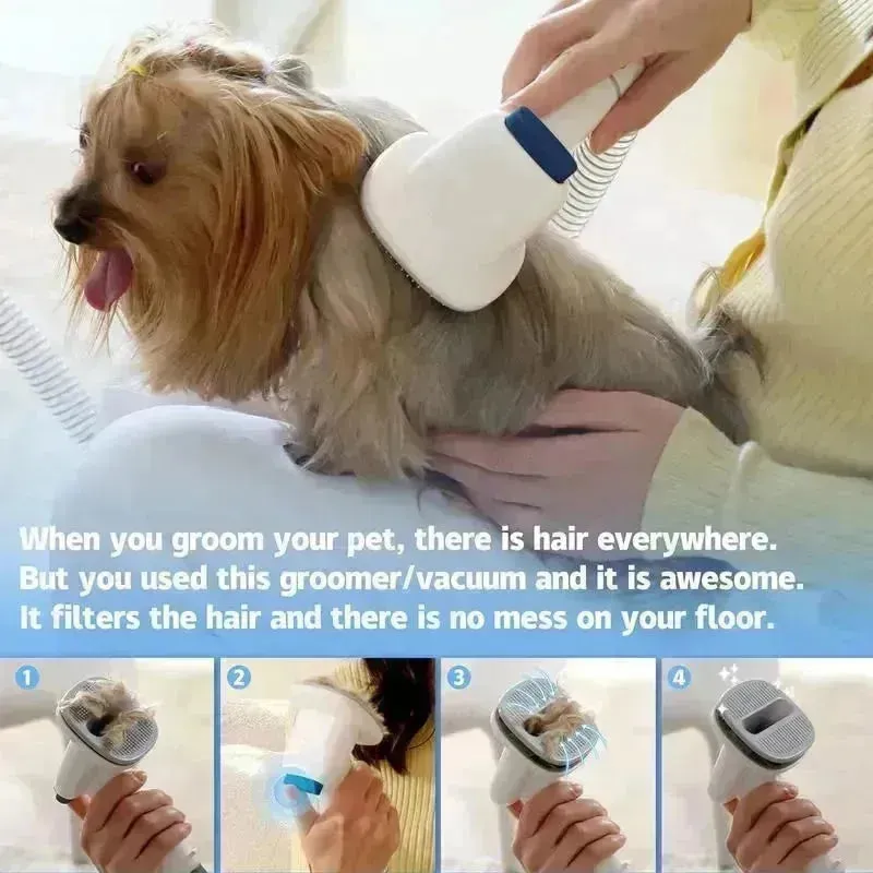LMVVC Pet Grooming Kit with Vacuum for Dogs & Cats