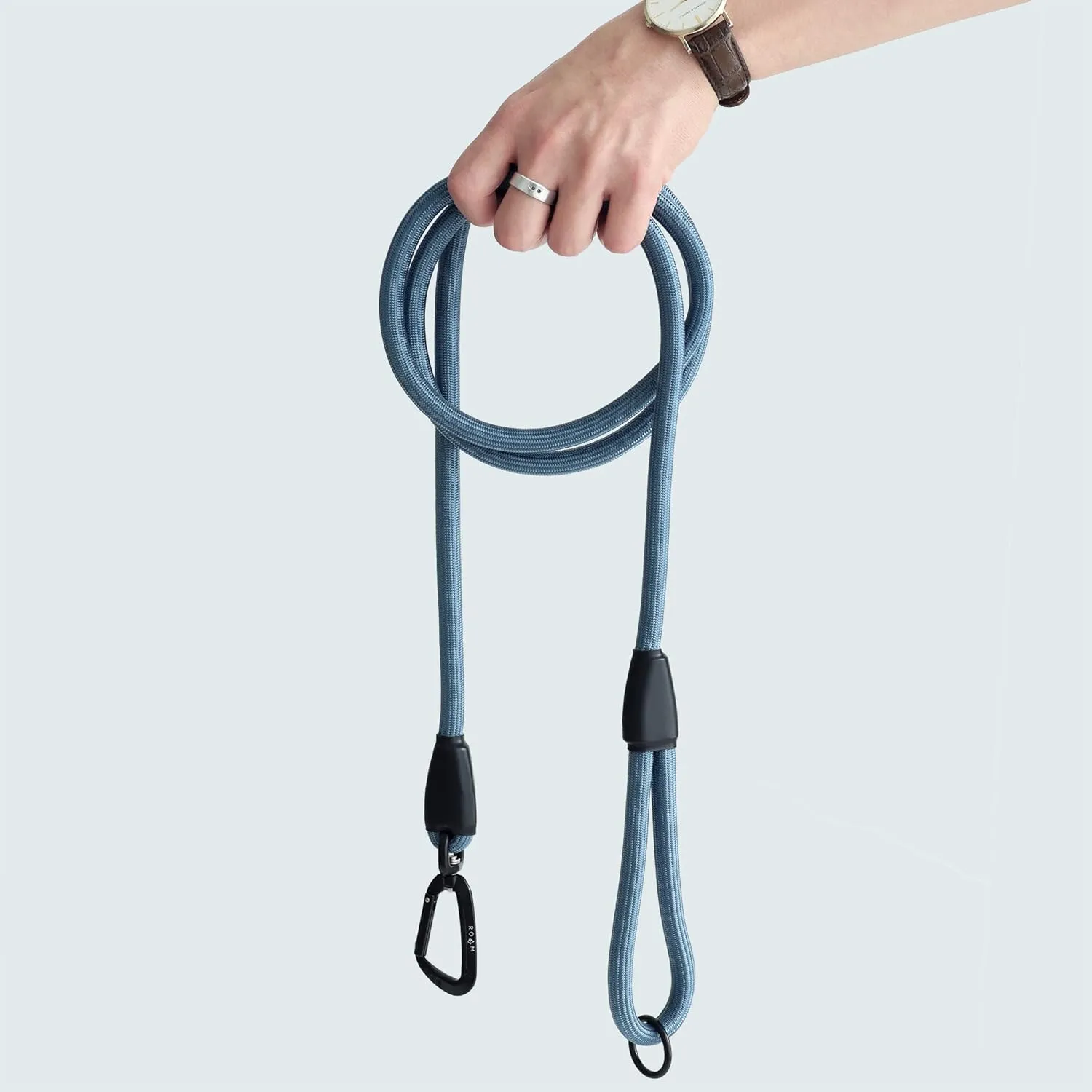 MADE TO ROAM Premium Everyday Leash - Ultra Soft Dog Leash with Aviation Aluminum Carabiner for Small, Medium, Large Dogs - California Horizon, 4ft (Rubber Coated Metal Clamps)