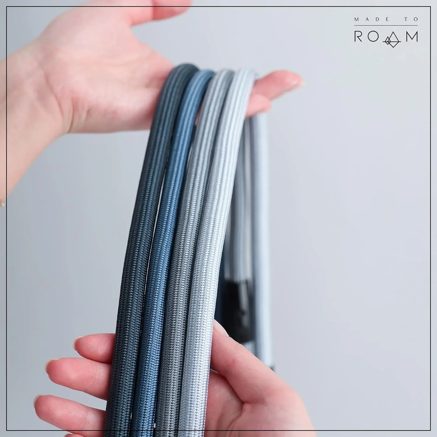 MADE TO ROAM Premium Everyday Leash - Ultra Soft Dog Leash with Aviation Aluminum Carabiner for Small, Medium, Large Dogs - California Horizon, 4ft (Rubber Coated Metal Clamps)