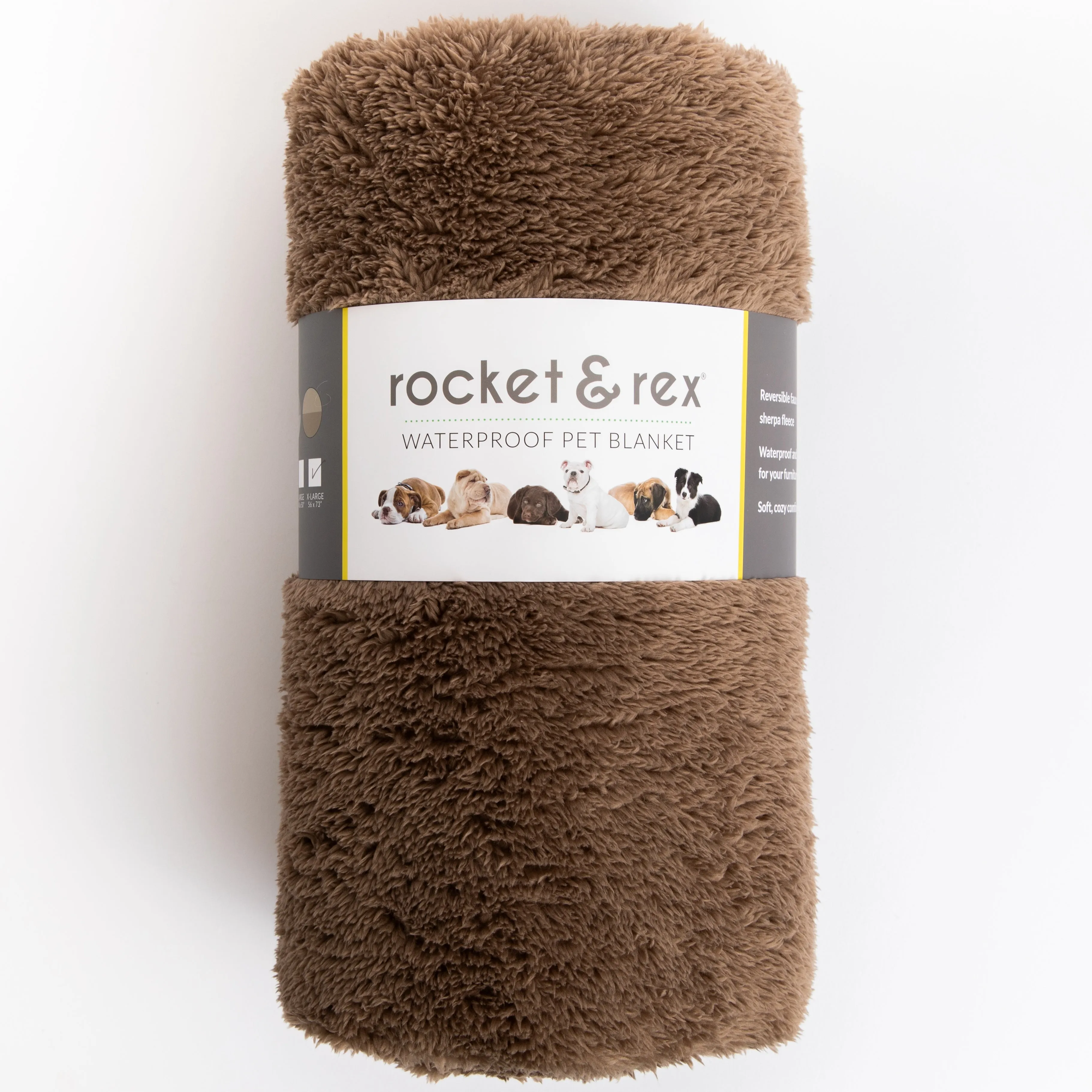 Medium Waterproof Pet Blanket, Brown, 30 x 40"