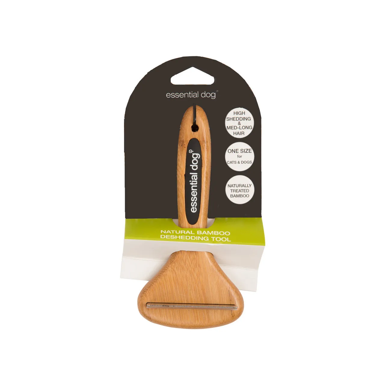 Natural Bamboo Dog Deshedding Brush
