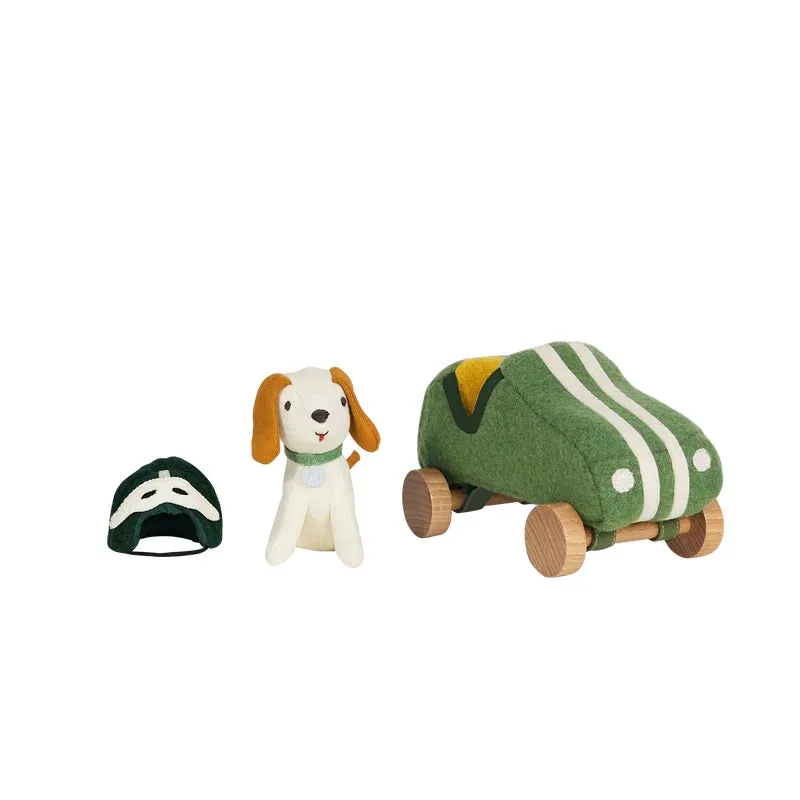 Olli Ella | Holdie Dog-Go Racer Boy Green