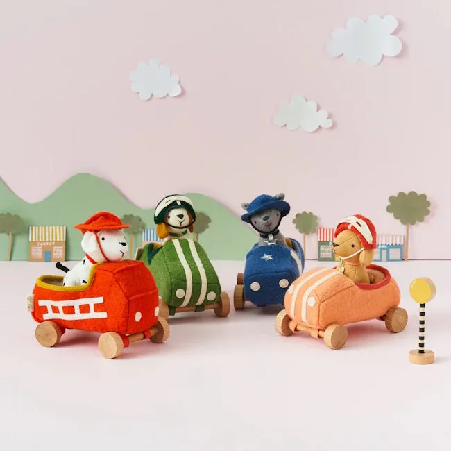 Olli Ella | Holdie Dog-Go Racer Boy Green