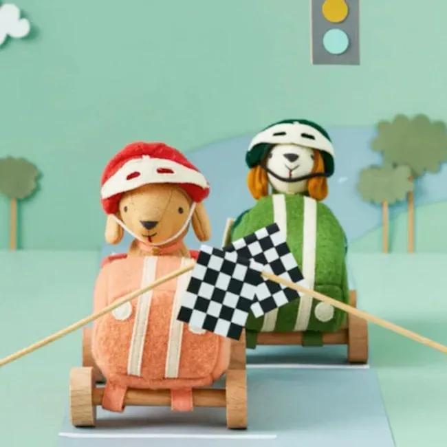 Olli Ella | Holdie Dog-Go Racer Girl Pink