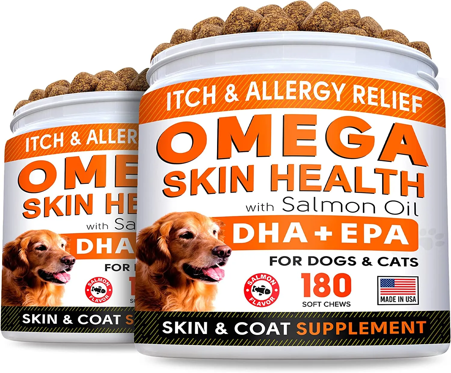 Omega Chews Salmon Oil  - Pack of 2