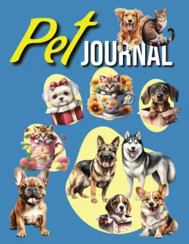 Pet Journal, Monthly Care for Cats and Dogs, Health & Wellness Log Book: Medical Record Keeper and Organizer (Pet Planner): Record Happy, Sad, Travel ... 105 Pages | 8.5" x 11" | Matte Finish Cover   2023 8 1
