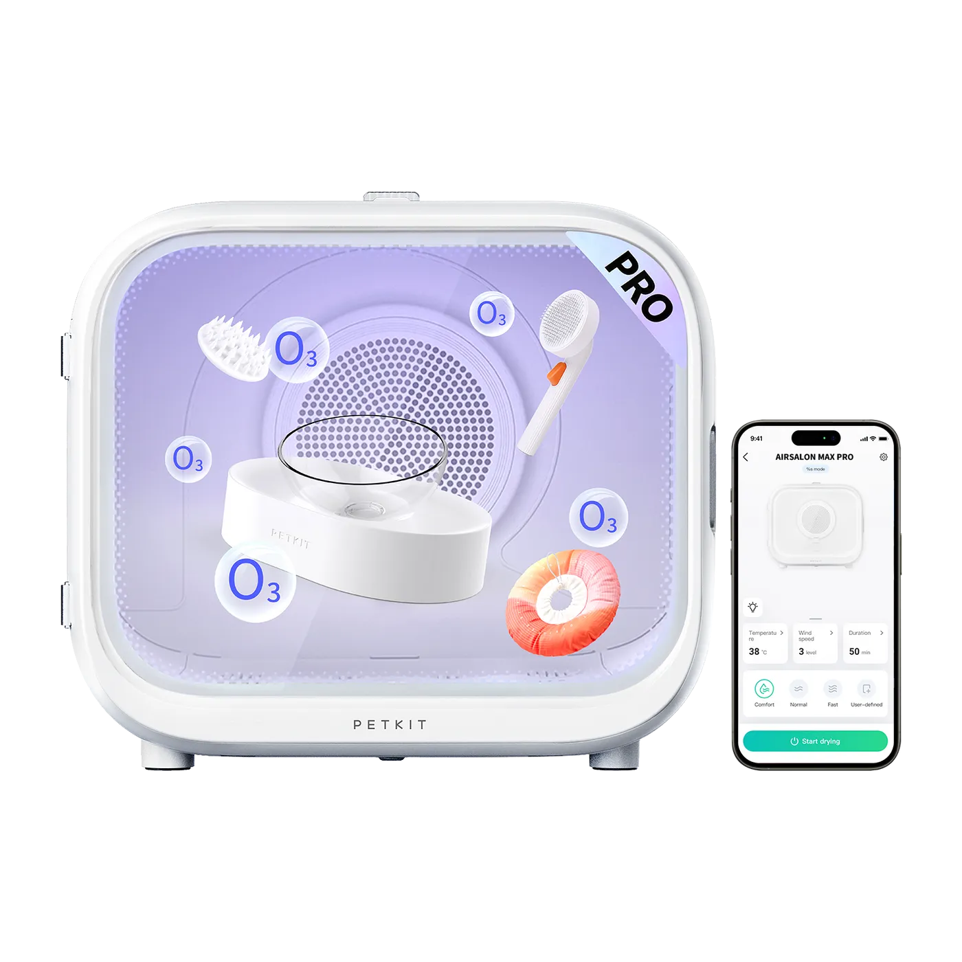 Petkit Xiaopei pet first-class drying box cat hair dryer artifact anti-bath stress essential package one-year warranty package home delivery [North American version]