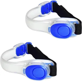 Premium LED Light Up Armband, Reflective Adjustable Wearable Silicone Running Belt Strap/Waterproof Glow in The Dark for Running Jogging Walking Cycling Concert Camping Outdoor Sports