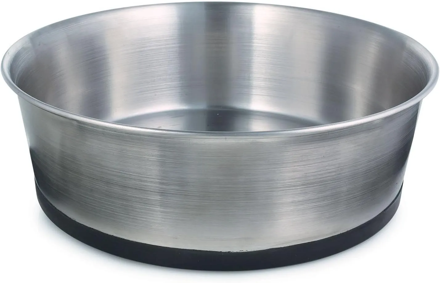 Proselect Stainless Steel Dog Bowl with Rubber Base, 9-1/4-Inch, 88-Ounce