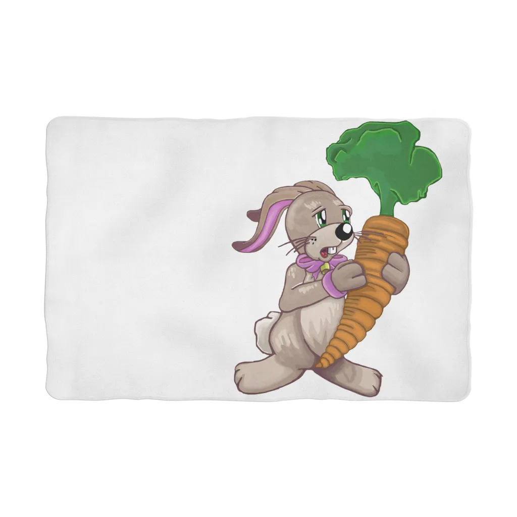 RabbitwithCarrot Sublimation Pet Blanket