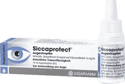SICCAPROTECT, dexpanthenol, polyvinyl alcohol eye drops