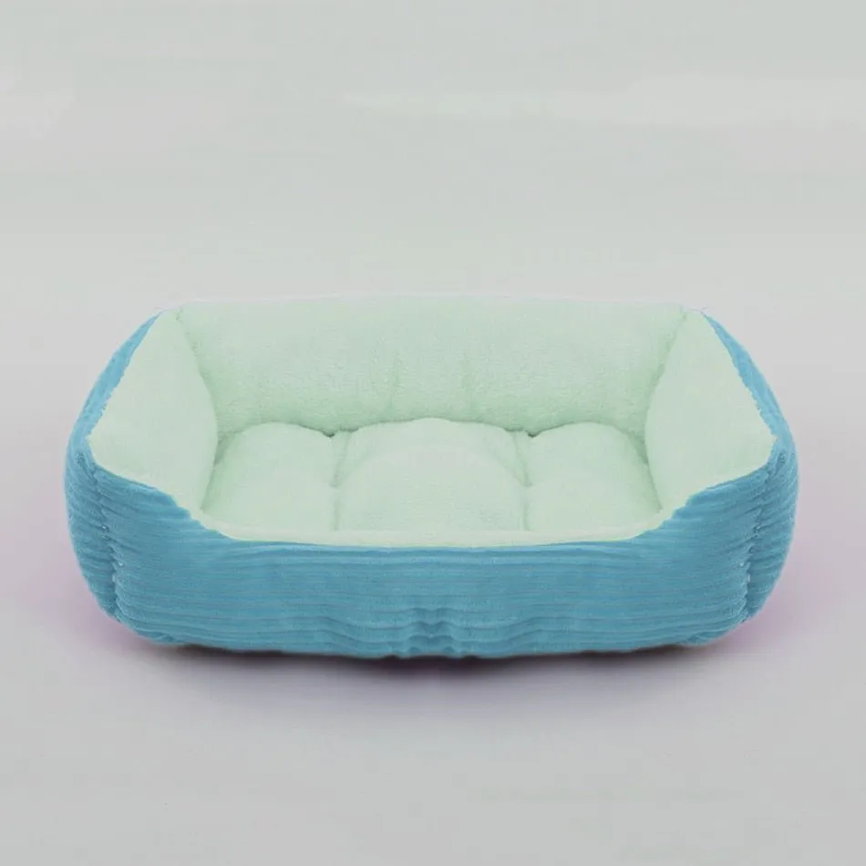 Soft Warm Cozy Square Plush Dog Sofa Bed